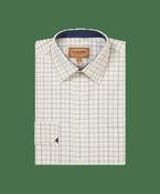 Schoffel | Burnham Tattersall Classic Fit Check Shirt in Brown &amp; Beige | 20-4010 8907 image