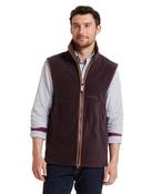 Schoffel | Oakham Gilet in Port Burgundy Made From Italian-Milled Pontetorto Fleece | 22-1056 4998 image