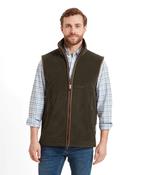 Schoffel | Oakham Gilet in Dark Olive Green Made From Italian-Milled Pontetorto Fleece | 22-1056 6990 image