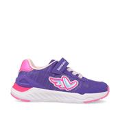 Biomecanics | Girls Purple &amp; Pink Trainers with Elastic Lace &amp; Velcro Fastening | 261273 A164 image