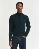 Gant | Superfine Lambwool 1/2 Zip Knit in Tartan Green | 87213 374
