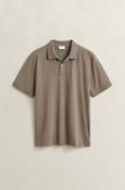 Gant | Contrast Collar Polo Shirt in Faded Taupe | 2062026 260 image