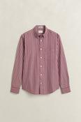 Gant | Striped Poplin Shirt in Deep Grape Wine | 3263003 676 image