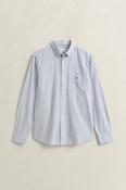 Gant | Classic Stripe Button Down Oxford Shirt in College Blue | 3000230 436 image