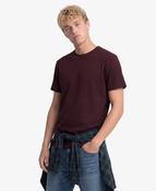 Superdry | Essential Embroidered Logo Tee in Burgundy Port Marl | M1012475A O5S image