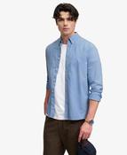 Superdry | Preppy Oxford Shirt in Sky Blue Chambray | M4011247A J3A image