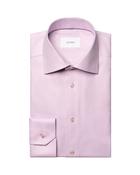 Eton | Contemporary Fit Woven Textured Shirt in Pink | 100015415 50 image