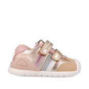 Biomecanics | Girls Velcro Shoes in Beige &amp; Gold | 261131 F665 image