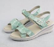 Notton 0462 223 | Double Velcro Sandals in Aqua image