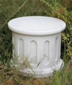 Round White Plinth
