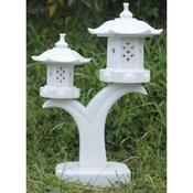Very Large Double Pagoda White Statue Garden Feature image