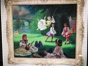 Oil Painting of  Summer Revellers in a Parkland Setting image