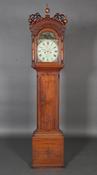 A GEORGE 111 OAK LONGCASE CLOCK image
