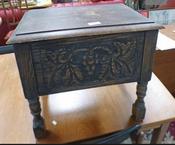 Oak Sewing box 19th century image