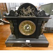 Thomas & Amelia Art Deco Mantle Clock - Gold, Silver, Caffrey's Furniture