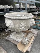 Large Lion Face Urn