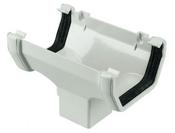 PVC Square Running Outlet White