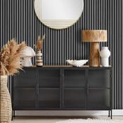 Grey Acoustic Slatwall Panel - 2400 x 600 X 21mm image