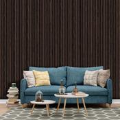 Walnut Acoustic Slatwall Panel - 2400 x 600 x 21mm