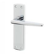 Bray Polished Chrome Backplate Handle - Backplate Latch (Per Pair)