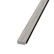 Grey Aqua Slatwall Left Trim - 2400 x 26.5 x 12mm