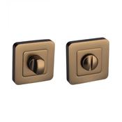 Matt Coffee WC Square Thumbturn Set image