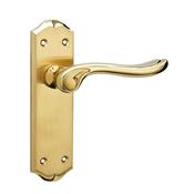 Monet PVD Brass Backplate Handle - Backplate Latch (Per Pair)