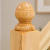 Redwood Pine Acorn Newel Cap - Standard Cap