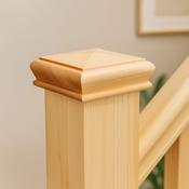 Redwood Pine Pyramid Newel Cap - Standard Cap
