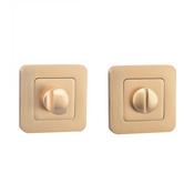 Satin Brass WC Square Thumbturn Set image