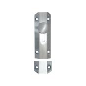 Satin Chrome 4" Surface Bolt