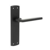 Studio Black Backplate Handle - Backplate Latch (Per Pair)