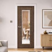 Tigris Walnut 1 Lite Unglazed Laminate Door (40mm) - 78" x 30" (1981 x 762 x 40mm)