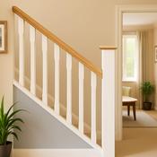 White Primed Chamfered Spindle