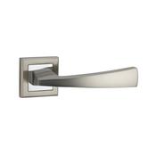 Arcus Nickel Brushed &amp; Polished Chrome Square Rose Handle (End of Line)