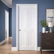 Ardmore White Primed 4 Panel Door (40mm) - 78" x 27" (1981 x 686 x 40mm) image