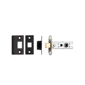 Black Bolt Through Tubular Latch - 3" (76mm)