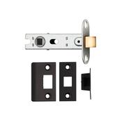 Black Bolt Through Tubular Latch - 3" (76mm) image