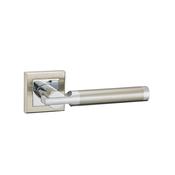 Cumulus Nickel Brushed &amp; Polished Chrome Square Rose Handle (End of Line) image