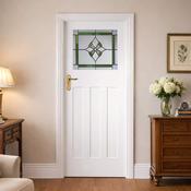 Edwardian White Primed 1 Lite Unglazed Door (40mm) - 78" x 33" (1981 x 838 x 40mm) image