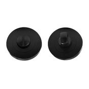 Flat Black WC Round Thumbturn Set image