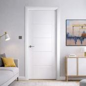 Iseo White Primed FD30 Fire Door (44mm) - 78" x 27" (1981 x 686 x 44mm) FD30 Fire-Rated image