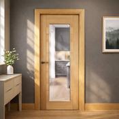 Iseo White Oak 1 Lite Pre-Glazed Door (35mm) - 78" x 30" (1981 x 762 x 35mm) image