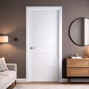 Iseo White Primed Door (40mm) - 78" x 30" (1981 x 762 x 44mm) FD30 Fire-Rated image