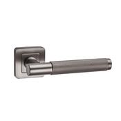 Knurled Matt Satin Black Square Rose Handle image