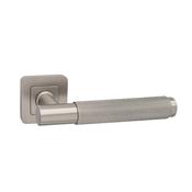 Knurled Matt Satin Nickel Square Rose Handle image