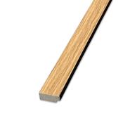 Oak Aqua Slatwall Left Trim - 2400 x 26.5 x 12mm image