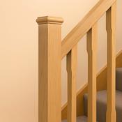 Oak Blank Newel Post - Double Neck Post (90 x 90 x 1800mm) image