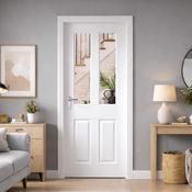 Oxford White Primed Pre-Glazed Door (40mm) - 78" x 27" (1981 x 686 x 40mm)