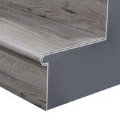 Grey Vinyl Stairclad System - Vinyl Grey Stair Clad Pack  (2no. Steps per Pack)